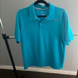 Nike Blue Golf Polo Shirt Classic Style